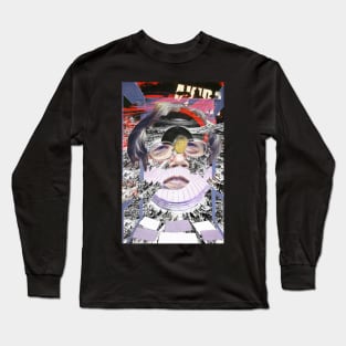 Face of Satoshi Nakamoto Retro Aesthetic #15 Long Sleeve T-Shirt